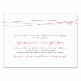 Tying The Knot Wedding Invitation
