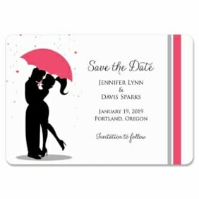 Umbrella 1 Save The Date Magnets