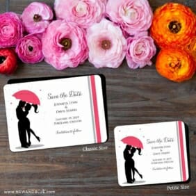 Umbrella 2 Save The Date Magnet Classic And Petite Size
