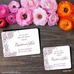 Vino 2 Save The Date Magnet Classic And Petite Size