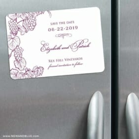 Vino 3 Refrigerator Save The Date Magnets