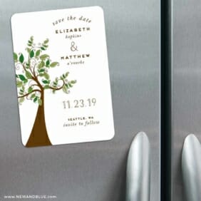 Wedding Tree 3 Refrigerator Save The Date Magnets