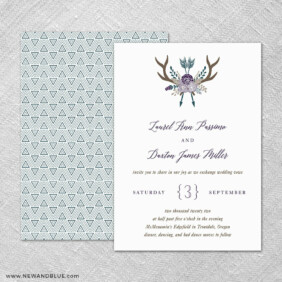 Wildaire 4 Invitation Shown With Back Printing