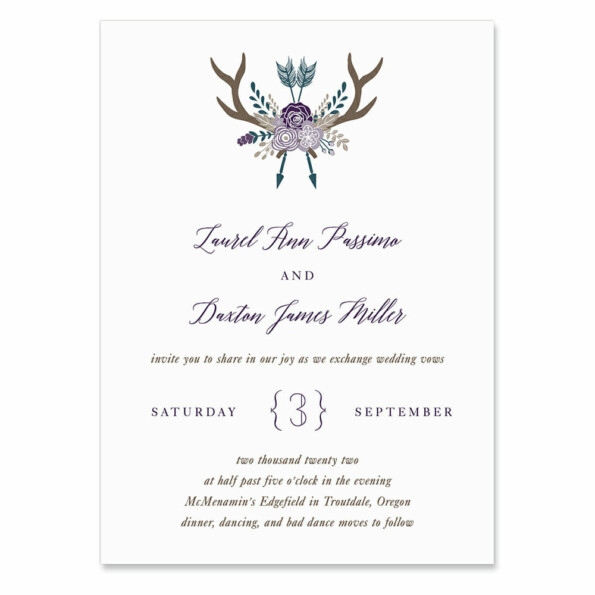 Wildaire Wedding Invitation